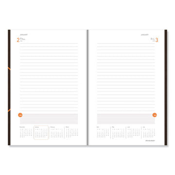 AT-A-GLANCE® One-day-per-page Planning Notebook, 9 X 6, Dark Brown-orange Cover, 12-month (jan To Dec): 2022 freeshipping - TVN Wholesale